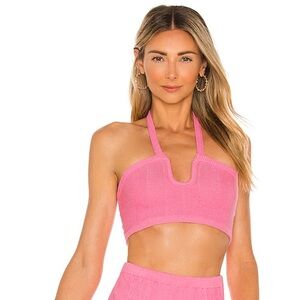 Camila coelho halter crop top